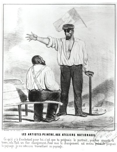 Painters at the National Workshops during the French Second Republic by Alexandre Brasseur